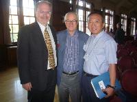 Taken with Professor Herbert W Marsh (left, Oxford University) and Professor Albert Bandura (middle, Stanford University).